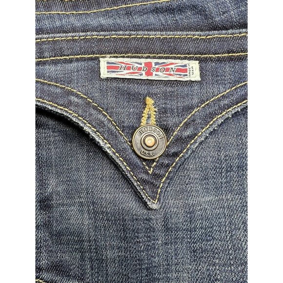 Hudson Signature Bootcut Low Rise Y2K Dark Rinse Women Jeans WP170DHA Elm 29 - Picture 7 of 16